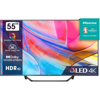 Hisense 55A7KQ 55" QLED 4K con Quantum Dot Colour,Smart TV,Quad