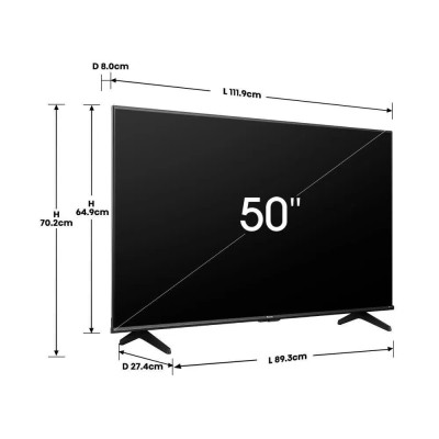 Hisense 50A6N (2024) 50" 4K AI HDR10+ con Quantum Dot