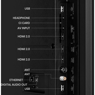 Hisense 75A79KQ 75" QLED 4K HDR10+ con Quantum Dot Colour,Smart