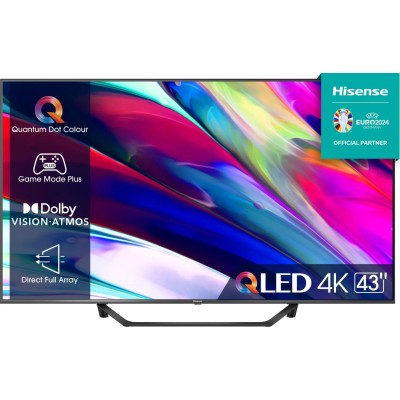 Hisense 43A7NQ 43" QLED 4K HDR10+ con Quantum Dot Colour,Smart