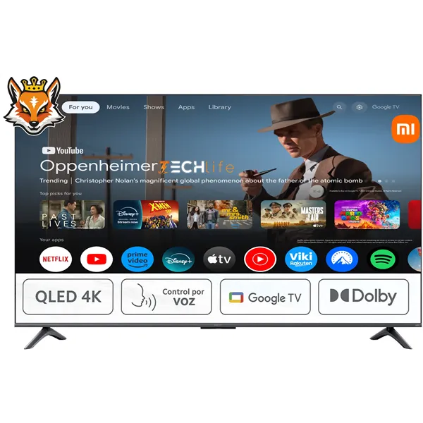 Xiaomi A PRO 2025 43" QLED UltraHD 4K Dolby Atmos Google TV Bluetooth,Wifi, A55 de 4 núcleos