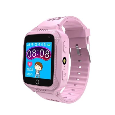 Celly Smartwatch Kids 2G Rosa, Reloj con SIM, SOS, Batería 4