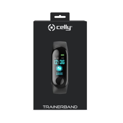 Celly TRAINERBAND Pulsera FitBand Monitor actividad negra