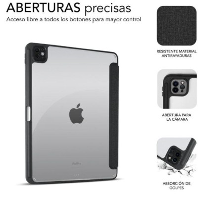 Funda Subblim Clear Shock Case para iPad Pro 11' 2024 M4/ Negra