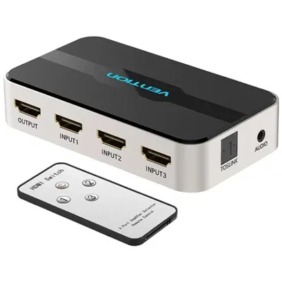 Duplicador HDMI Vention AFJH0/ 3xHDMI Hembra - HDMI Macho /