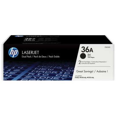 HP 36A Multipack Ahorro Tóner 2x Negro Original | Tóner CB436AD