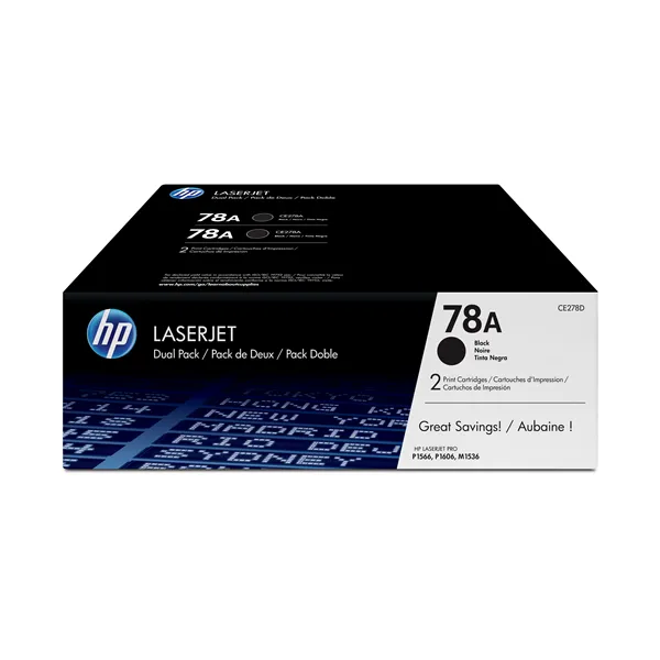 HP 78A Multipack Ahorro Tóner 2x Negro Original | Tóner CE278AD