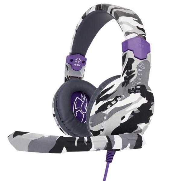 FR-TEC Asgard SKADI Auriculares Gaming con Micrófono,Jack 3.5 Purpura