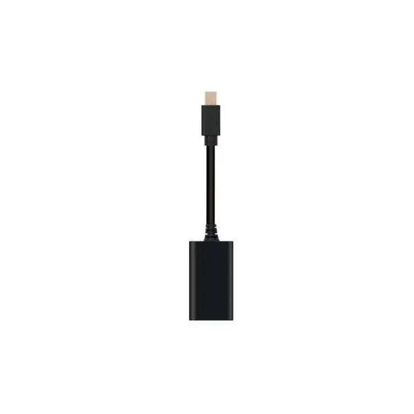 Cable Conversor Nanocable 10.16.0602/ Mini DisplayPort Macho - HDMI Hembra/ 15cm/ Negro