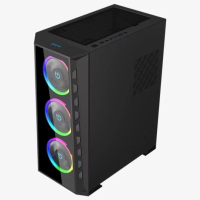 Hiditec MH12 MESH Caja Gaming ATX con 4x Vent.ARGB,Cristal