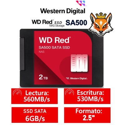 WD SSD Red SA500 NAS 2TB 2.5" SATA 6Gb/s 560MB/s