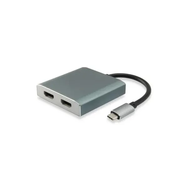 CABLE ADAPTADOR USB-C MACHO A 2 HDMI HEMBRA (0.15CM) 4K REF.133464