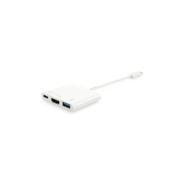 CABLE ADAPTADOR USB-C MACHO A HDMI HEMBRA / USB TIPO A 3.0 / USB-C HEMBRA REF.133461