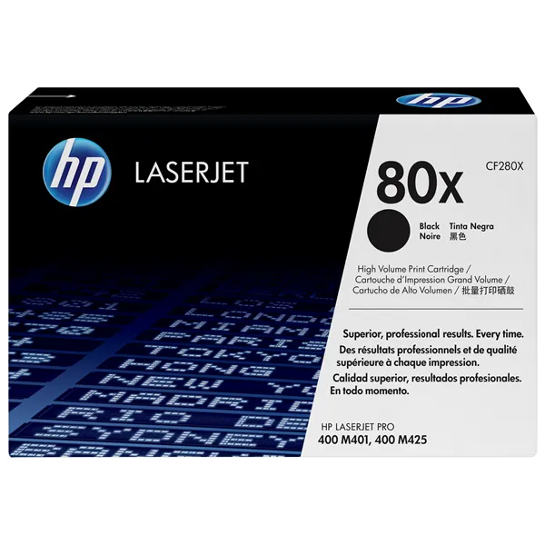 HP 80X Alta Capacidad Negro Original | Tóner CF280X