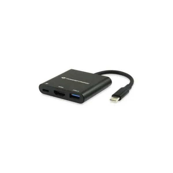 ADAPTADOR USB-C MACHO A HDMI HEMBRA 0,15CM PUERTO USB-C Y USB A 3.0 CONCEPTRONIC DONN