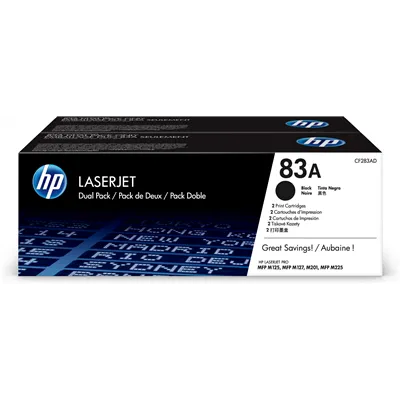 HP 83A Multipack Ahorro Tóner 2x Negro Original | Tóner CF283AD