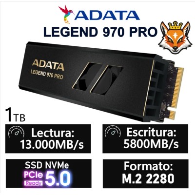 ADATA Legend 970 PRO SSD 1TB NVMe a 13.000MB/s PCIe 5.0