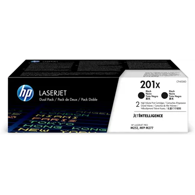 HP 201X Multipack Ahorro Tóner 2x Alta Capacidad Negro Original