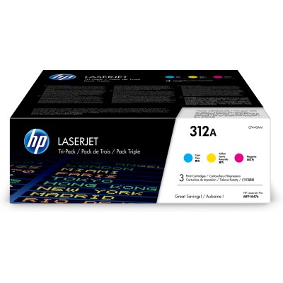 HP 312A Multipack Ahorro Tóner Cian Magenta Amarillo Original |