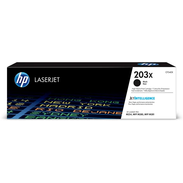 HP 203X Alta Capacidad Negro Original | Tóner CF540X