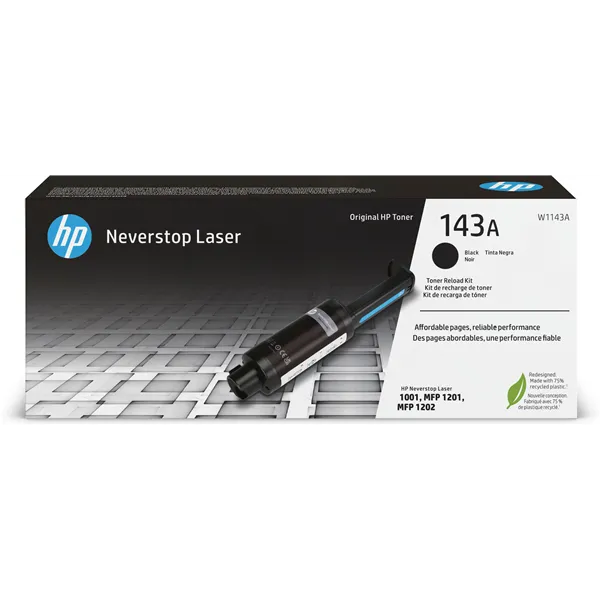 HP 143A Kit de Recarga Tóner Original Laserjet Tank Negro W1530A | Kit de Recarga W1530A