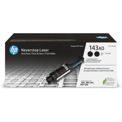 HP 143AD Multipack Ahorro 2x Kit de Recarga Tóner Original