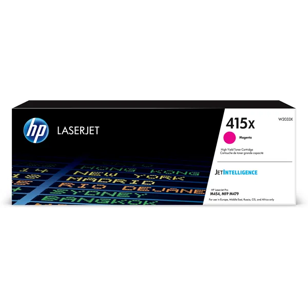 HP 415X Alta Capacidad Magenta Original | Tóner W2033X