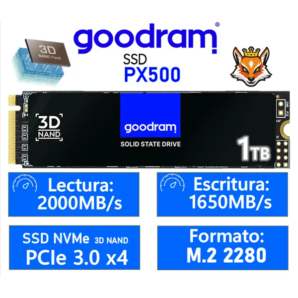 Goodram PX500 512GB SSD PCIe 3.0 NVMe a 2050MB/s