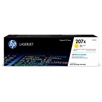 HP 207X Alta Capacidad Amarillo Original | Tóner W2212X