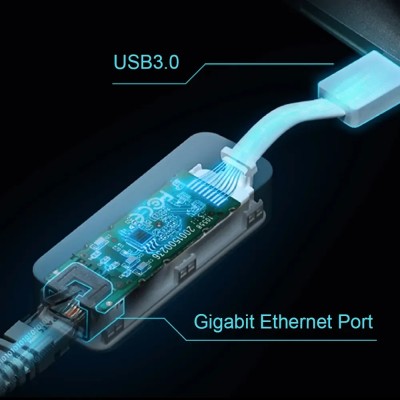 Adaptador USB 3.0 - RJ45 TP-Link UE300/ 1000Mbps