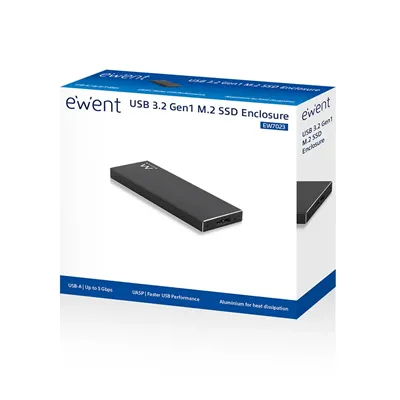 Ewent ew7023 caja externa ssd m2 USB 3.1 aluminio