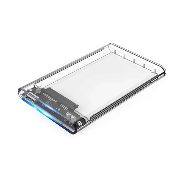 CAJA EXTERNA SSD O HDD2.5 SATA COOLBOX T-2533 SLIM CHASE USB 3.0 TOTALMENTE TRANSPARENTE