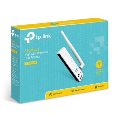 Adaptador USB - WiFi TP-Link TL-WN722N/ 150Mbps