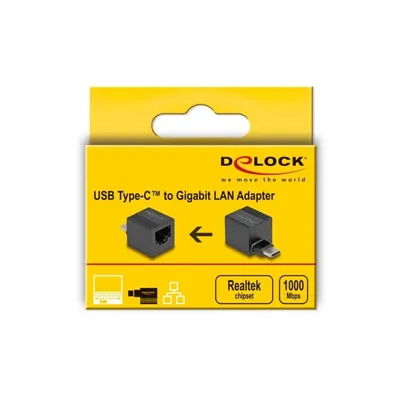 Delock adaptador usb type-ct a gigabit lan mini