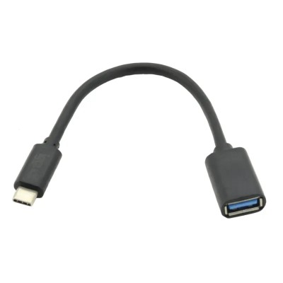 Iggual cable usb otg 3.0 usb-a/usb-c 20 cm negro