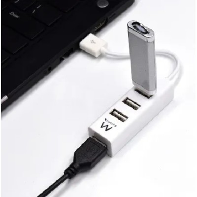 Ewent ew1122 mini-hub usb 4 puertos blanco