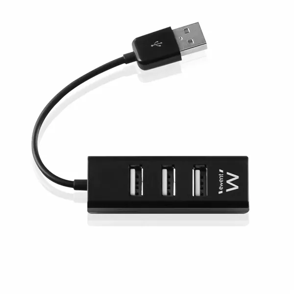 Ewent ew1123 mini-hub usb 4 puertos negro