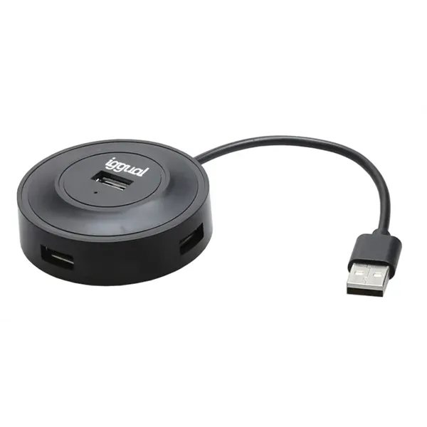 Iggual hub usb 2.0 x 4 puertos usbhubr2.0x4p