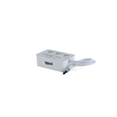 Iggual hub usb 3.0 x 3p + lector tarjetas usb 3.0