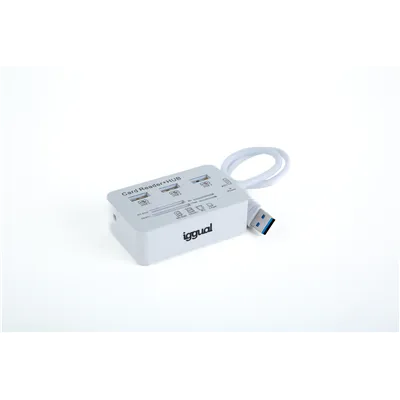 Iggual hub usb 3.0 x 3p + lector tarjetas usb 3.0