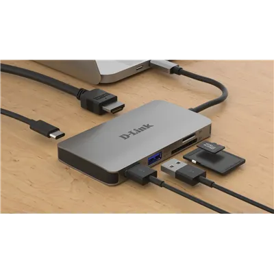 D-link dub-m610 hub usb-c 6 en 1 hdmi/cardread