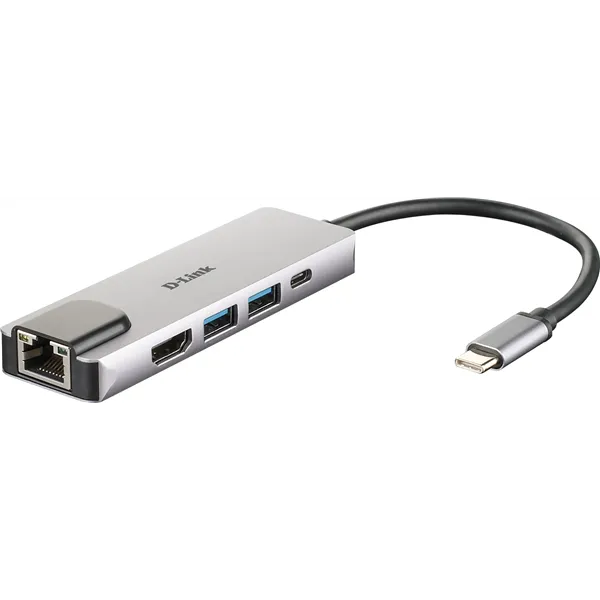 D-link dub-m520 hub usb-c hdmi/2usb 3.0/usb-c/ethe