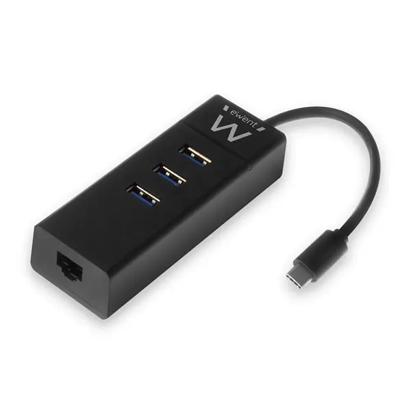 Ewent ew1141 hub tipo-c 3pts.usb 3.1+1pto. gigabit