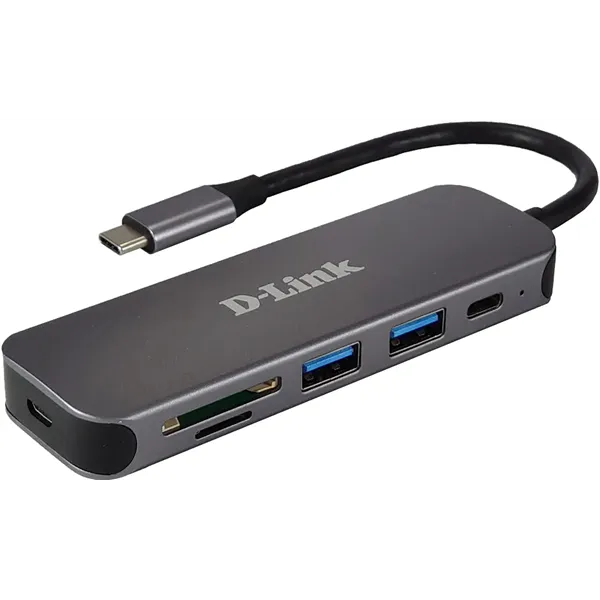 D-link dub-2325 5-in-1 usb-c hub card reader