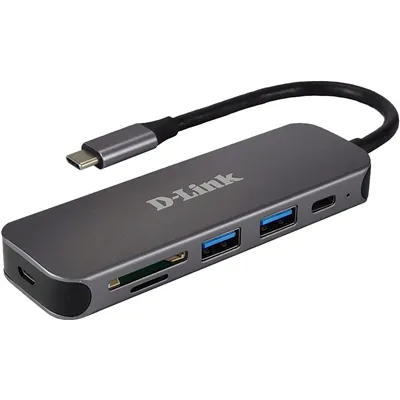 D-link dub-2325 5-in-1 usb-c hub card reader