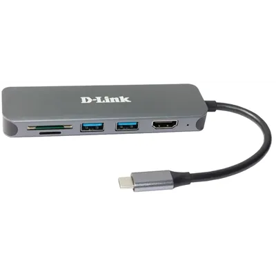 D-link dub-2327 6-in-1 usb-c hub hdmi/cr/pd