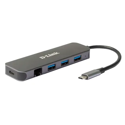 D-link dub-2334 5-in-1 usb-c hub gbe/pd