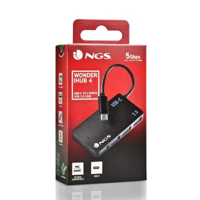 Ngs wonder 4 hub 4 puertos usb-c