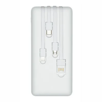 Rivacase va2220 powerbank 20.000 mah cables blanco