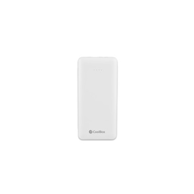 Coolbox powerbank 10k mah blanco cables integrados